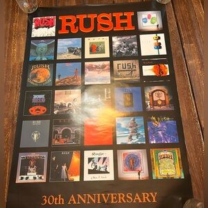 Rush 30th Anniversary Album Covers Montage 2004 Original Vintage Poster